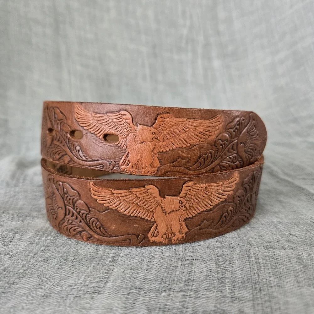 USAccessories Youth Hand Painted Genuine Leather Belt  24